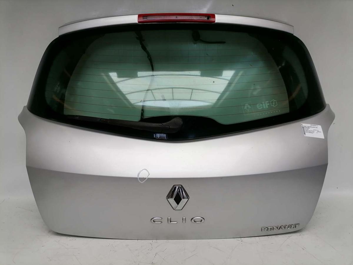 Renault Clio III original Heckklappe mit Scheibe TED69 Gris Platine BJ05